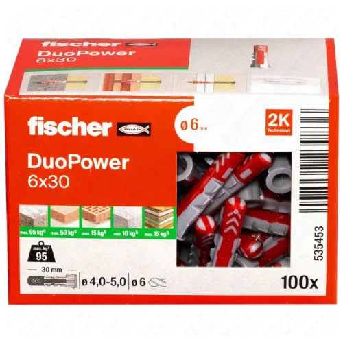 Fischer DuoPower 6 x 30, kołek rozporowy