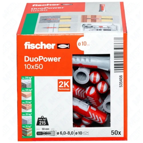 Fischer DuoPower 10 x 50, kołek rozporowy