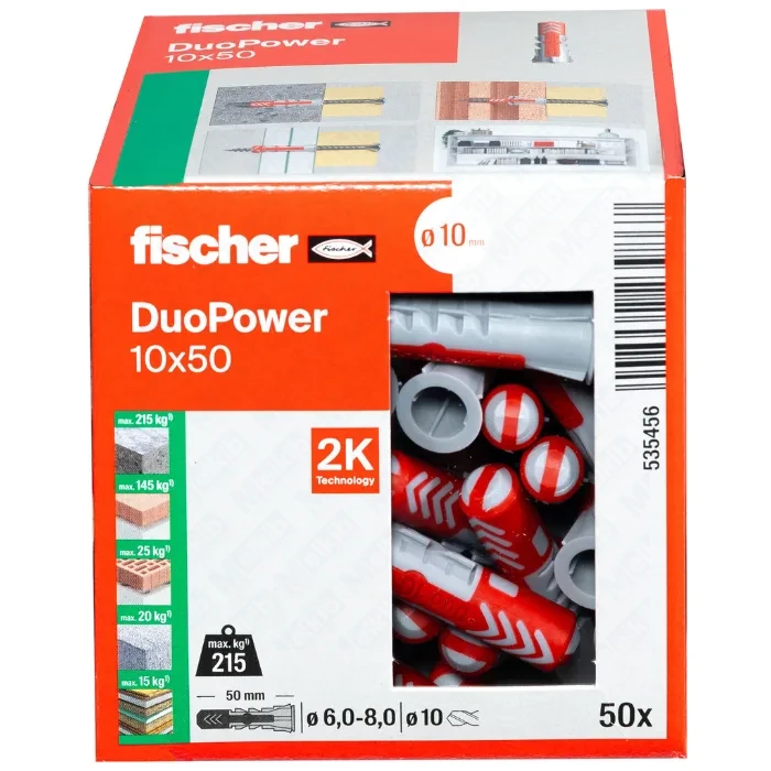 Fischer DuoPower 10 x 50, kołek rozporowy
