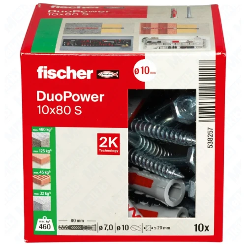Fischer DuoPower 10 x 80 S z wkrętem