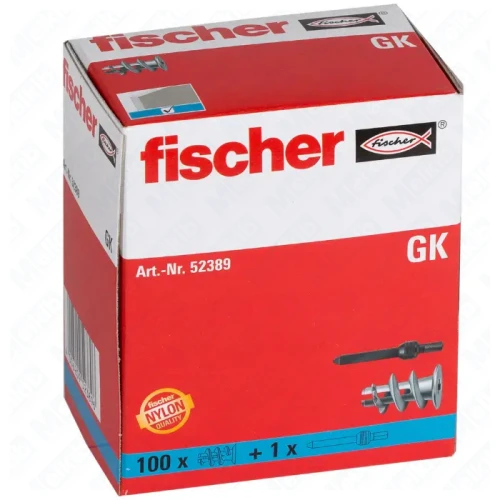 Fischer GK DYBEL G-K 100szt, mocowanie do płyt gipsowo-kartonowych
