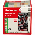 Fischer DuoPower 6 x 50 S z wkrętem