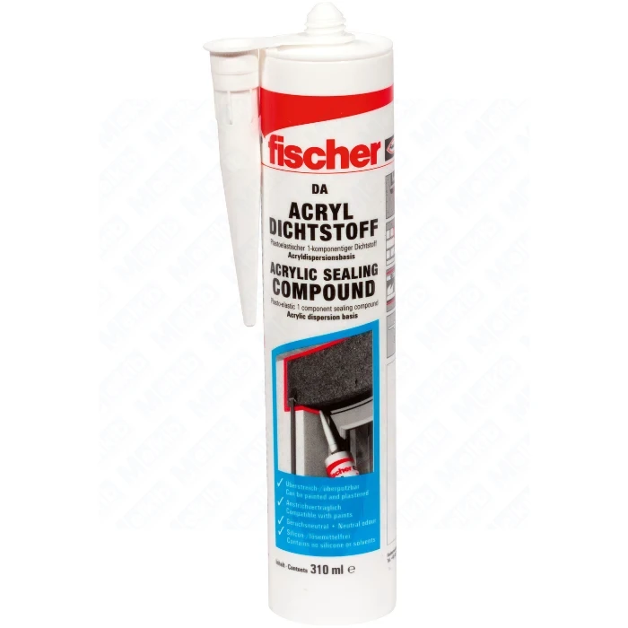 Fischer Uszczelniacz akrylowy biały 310 ml do wnętrz