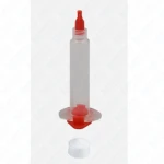 Strzykawka do kleju 5 ml, transparentna, Luer Lock, zestaw z tłokiem i zatyczkami