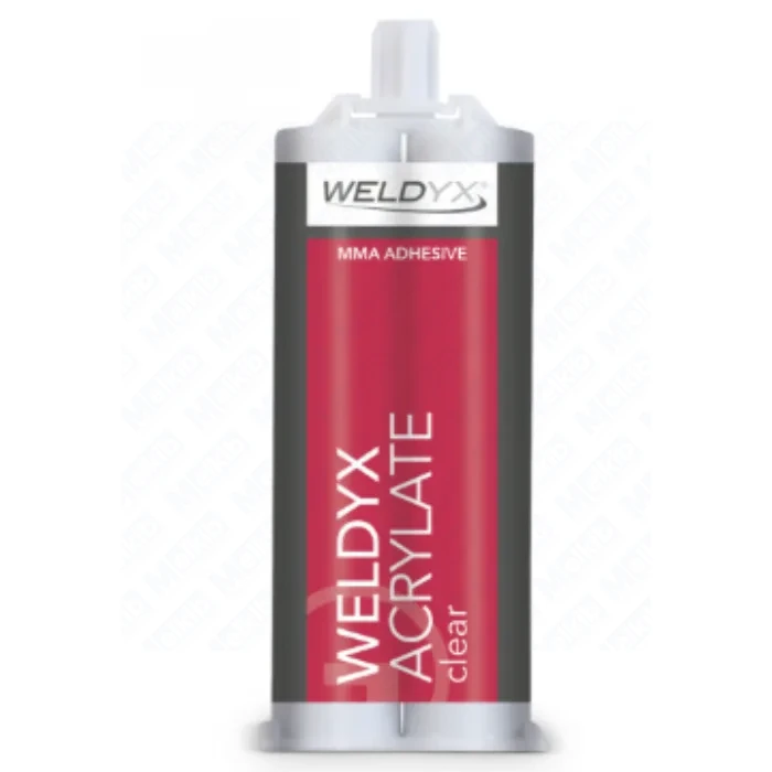 WELDYX ACRYLATE CLEAR 400 ml, klej akrylowy dwuskładnikowy przemyslowy
