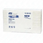 Tork 430 White Top-Pak wiper, paper cleaning cloth, industrial wipe, 2-ply, TAD cellulose, white, hygienic