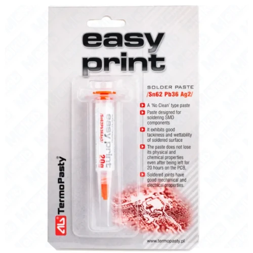 Pasta lutownicza Easy Print Sn62Pb36Ag2 20 g