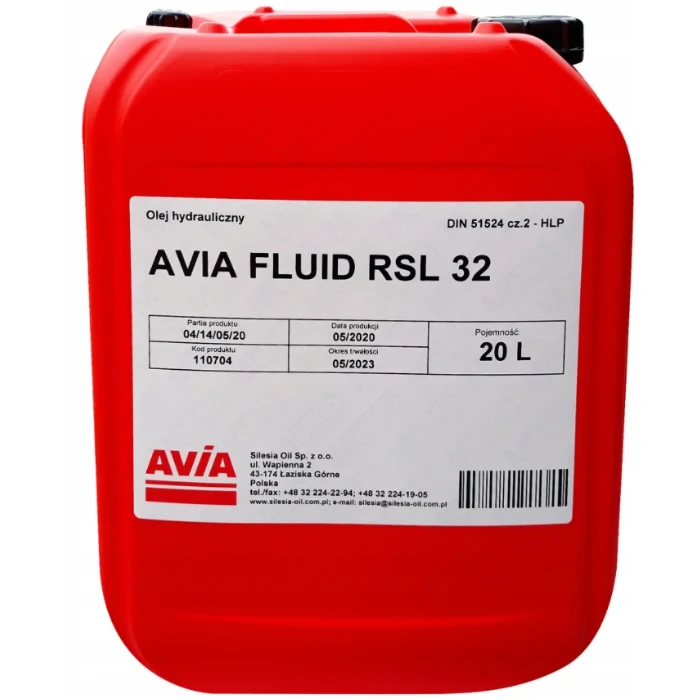 Olej hydrauliczny L-HM/HLP 32 AVIA FLUID 20L