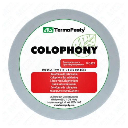 Kalafonia 40g topnik z dodatkiem aktywatorów ułatwiających lutowanie