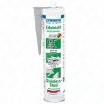 WEICON Flex 310 M Stainless Steel, klej-uszczelniacz MS-polimer 310 ml, do stali nierdzewnej i aluminium, malowalny na mokro, bez silikonu, odporny na UV