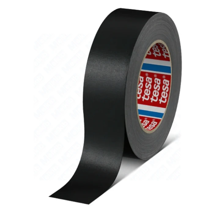 Tesa 4651 taśma tkaninowa premium, czarna, 25 m × 19 mm