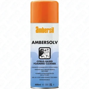 AMBERSOLV 400 ml, citrusový pěnivý čistič tvrdých povrchů, stabilní pěna na svislé plochy, kancelář a servis