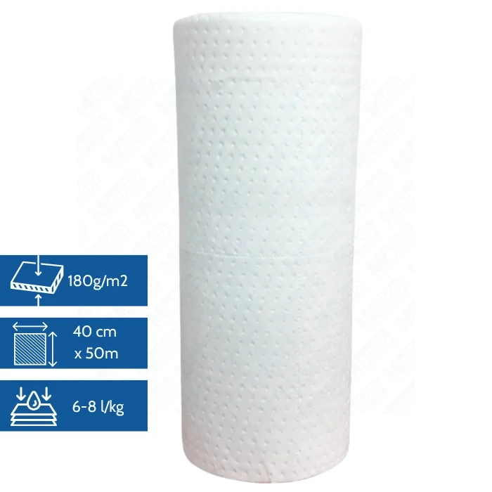 Mata sorpcyjna olejowa hydrofobowa w roli 40cm x 50m