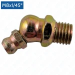 Grease nipple M8×1/45°, angled zerk fitting for bearings and pins