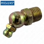 Grease nipple M10×1/45°, angled zerk fitting for bearings and pins