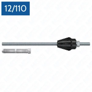 Fischer TherMax 12/110 M12 gvz – system mocowań z odsadzeniem do ETICS, bez mostków cieplnych, samogwintujący stożek, pudełko 20 sztuk