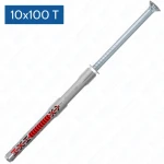 DuoXpand 10×100 T frame anchor with countersunk TX40 screw, electro-galvanized steel, for concrete and masonry, 50 pcs.