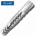 Fischer Kołek uniwersalny UX 10 × 60, bez kołnierza, nylon, do betonu, cegły, pustaków, płyt GK, płyty wiórowej, wkręty 6–8 mm, opakowanie 50 sztuk