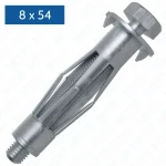 Fischer HM 8 × 54 SS cavity fixing with hex-head screw, box of 50