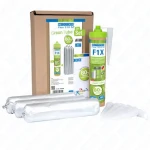 WEICON Set Green Tube Flex 310 M F1X grey, grey elastic MS polymer adhesive and sealant for metal, plastics, wood, glass and stone, high initial tack