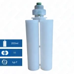 Melkib 200 ml 1:1 type-F dual cartridge for 2K adhesives, F-System, for static mixers