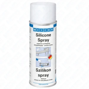 WEICON Silicone Spray 400 ml, spray silikonowy smarujący i antyadhezyjny, środek poślizgowy i separujący, do gumy tworzyw i metali, ochrona przed wilgocią, zakres -50°C do +250°C