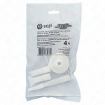SOPI Pack, sada aplikačních trysek a adaptér pro kartuše a fóliové sáčky, clip s krytkou, V-seam, plochá 2 × 30 mm, HDPE, závit S15