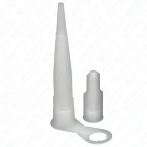 Melkib Clip Nozzle with Cap, M15 Cartridge Tip with Sealing Cap, HDPE, 5 g