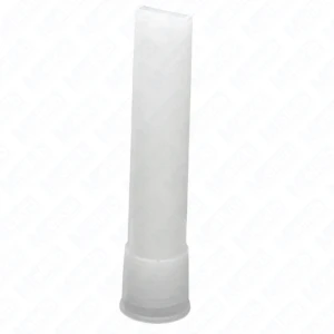 Płaska dysza do wstęgi Melkib Flat bead nozzle 2 × 20 mm, gwint M15, szeroka aplikacja 20–22 mm, do uszczelniaczy i klejów, HDPE, bez klipsa, 3,3 g