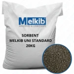 Sorbent Uni Standard 20kg  granulat diatomitowy Melkib wysoka chłonność 14,1 l olej, 14l woda, 0,5-3mm  