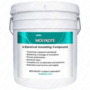 MOLYKOTE 4 25 kg, silikonowy smar izolacyjny do złączy elektrycznych, uszczelnianie O-ringów i uszczelek, ochrona przed wilgocią i korozją, wysoka wytrzymałość dielektryczna, zakres pracy -54°C do 200°C