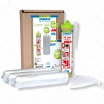 WEICON Green Tube Silicone HT 300 zestaw uszczelniacz wysokotemperaturowy czerwony 3 x 280 ml pusta tuba 6 dysz