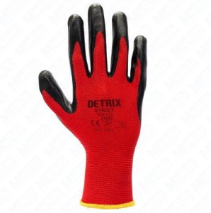 Rękawice ochronne poliestrowe powlekane nitrylem Detrix Strict