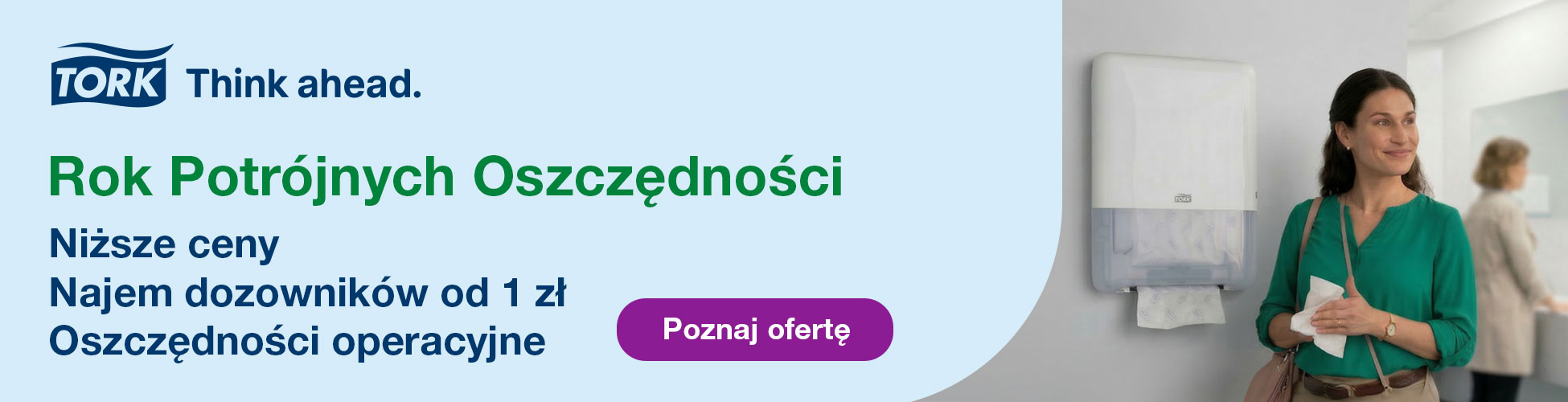 TORK Rok potrójnych oszczędności – kampania dotycząca higieny w firmie